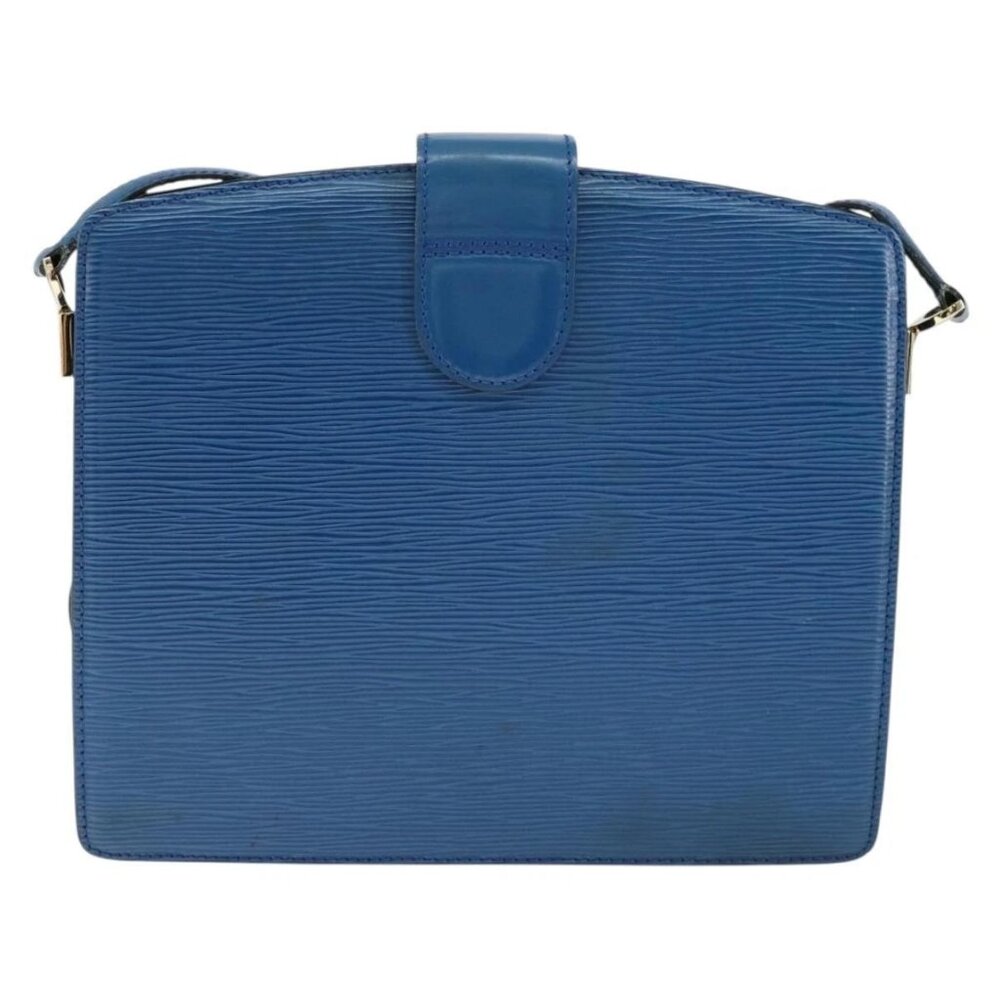 LOUIS VUITTON Epi Capuchin Shoulder Bag Blue M52345 LV Auth 149056 - Picture 3 of 16